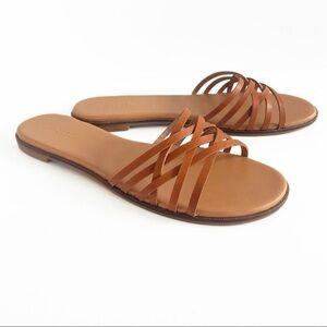 Madewell The Tracie Crisscross Slide Sandal size 6